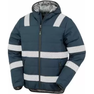 Image of Result Genuine Recycled Mens Ripstop Padded Jacket (M) (Navy) - Navy