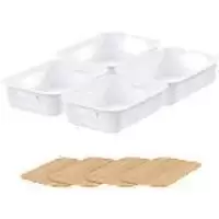 Image of SmartStore Storage Basket Plastic White 28 (W) x 37 (D) x 19 (H) cm 3185781431801004