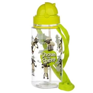 Image of Shaun the Sheep Childrens Water Bottle with Straw & String