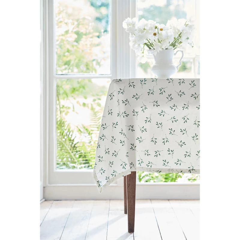 Image of Sophie Conran Mistletoe Tablecloth White