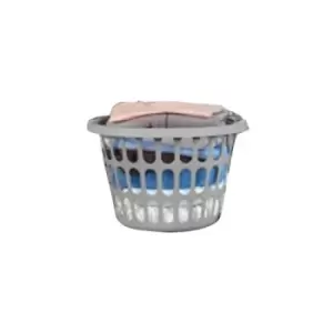Image of TML Round Laundry Basket (One Size) (Grey)