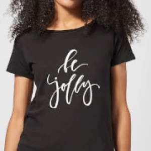 Image of Be Jolly Womens T-Shirt - Black - 4XL