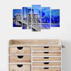 Image of 5PMX-024 Multicolor Decorative MDF Painting (5 Pieces)