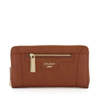 Image of Dune Kallas Zip Around Purse - TAN PLAIN PU