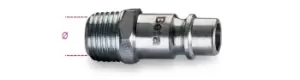 Image of Beta Tools 1916G Quick Coupler European Profile Ø GAS BSP 3/8" 019160010
