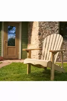 Image of Adirondack Single Wooden garden chair