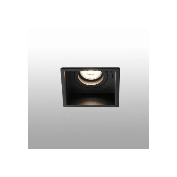 Image of Netlighting Hyde Black Tiltable square Recessed Downlight GU10 Black