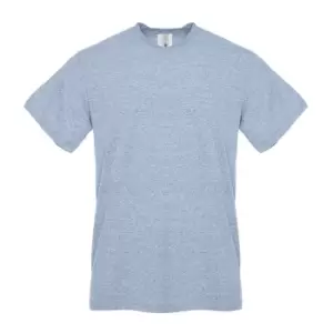 Image of Next Level Unisex Adult Snow Sueded T-Shirt (S) (Indigo Blue Heather)