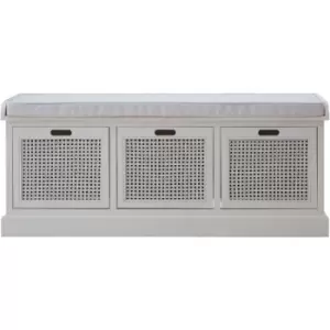 Image of Heritage 3 Drawers Storage Bench - Premier Housewares