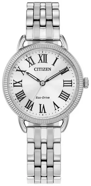 Image of Citizen EM1050-56A Womens Classic Eco-Drive White Dial Watch