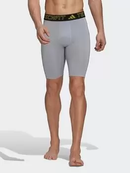 Image of adidas Techfit Training Short Tights, Grey Size XS Men