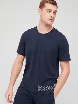 Image of BOSS Bodywear Identity Lounge T-Shirt - Navy, Size L, Men
