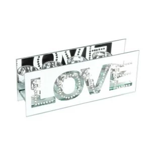 Image of HESTIA? Mirrored Crystal Tealight Holder - Love