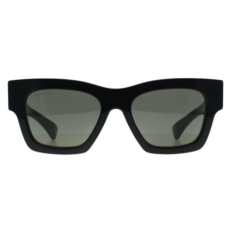 Image of Gucci Womens Square Black Grey GG1835S Black Female One Size