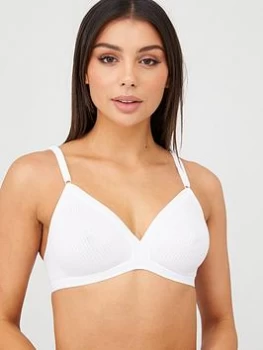 Image of DORINA Tiffany Soft Bra - White, Size 40D, Women