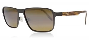 Image of Maui Jim Glass Beach Sunglasses Matte Chocolate Matte Chocolate Polariserade 57mm