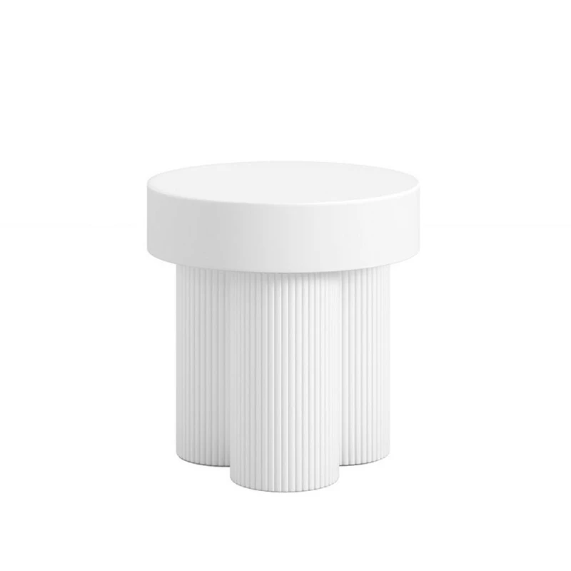 Image of Lemon Pavilion Furniture Astrid Indoor Side Table - Wood Variant - L45xW45xH48.5cm in White White Unisex