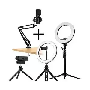 Image of Streamplify Pro Bundle Including Mic Arm Webcam Light 1014 Ring Light