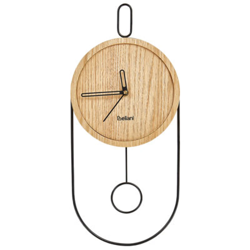 Image of Beliani Wall Clock Sierre 20 Cm Light Brown