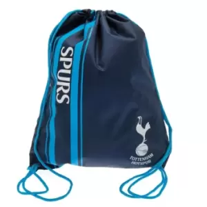 Image of Tottenham Hotspur FC Striped Drawstring Bag (One Size) (Blue)