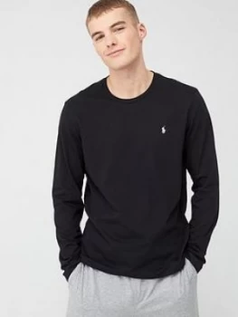 Image of Polo Ralph Lauren Long Sleeve Crew T-Shirt - Black