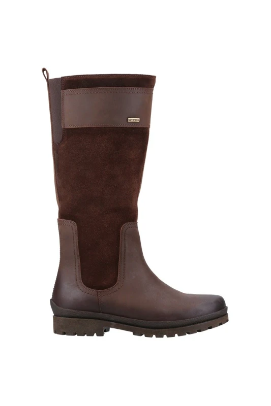 Image of Cotswold Womens Painswick Tall Waterproof Country Walking Boots - UK 4 Brown female ES3684BRO4