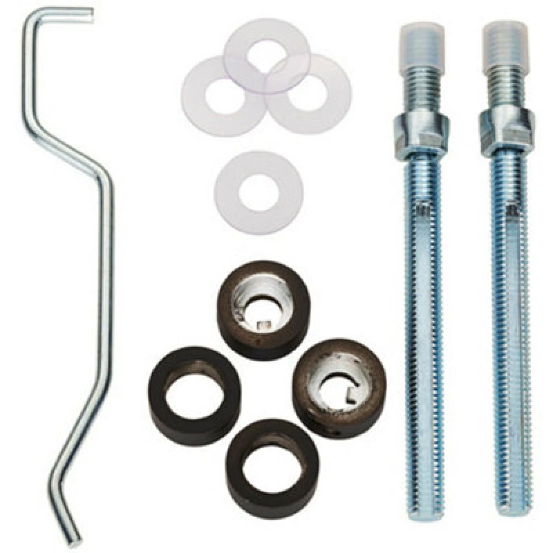 Image of Loops Back To Back Pull Handle Fixing Pack Set 19mm Diameter Matt Black Finish Black unisex