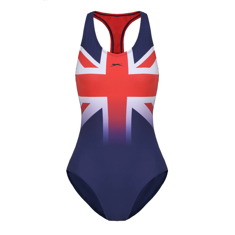 Image of Slazenger Union Jack Racer Back Womens - Blue Blue 10