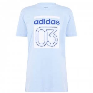 Image of adidas 03 QT T Shirt Ladies - Blue