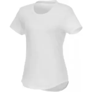 Image of Elevate Womens/Ladies Jade Short Sleeve Recycled T-Shirt (M) (White)