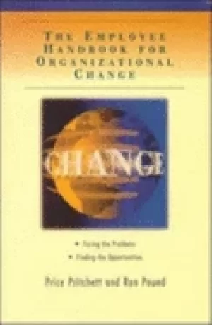 Image of employee handbook for organizational change facing the problems finding the