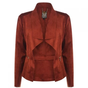 Image of Biba Biba Waterfall Zip Jacket - Rust