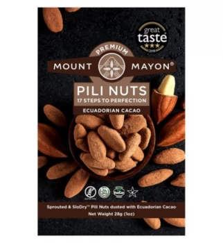 Image of Mount Mayon Pili Nuts - Ecuadorian Cacao - 28g x 12