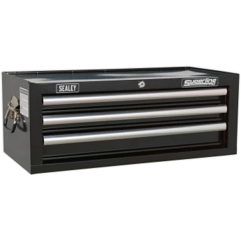 Image of Sealey Superline Pro 3 Drawer Heavy Duty Mid Tool Chest Black