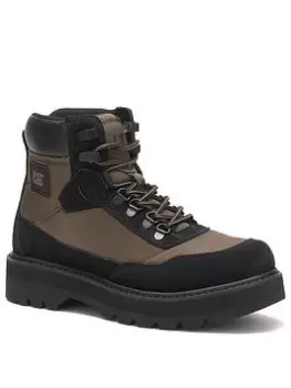 Image of CAT Conquer 2.0 Lace Up Boots, Black/Green, Size 5, Women