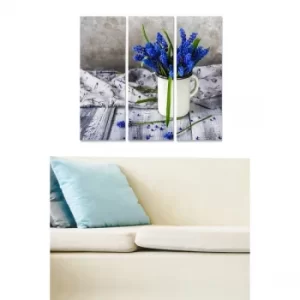 Image of MDF220991107 Multicolor Decorative MDF Painting (3 Pieces)