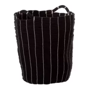 Image of Premier Housewares Lida Rope Laundry Baskets - Black & White