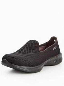 Image of Skechers Go Walk 4 Propel Shoe Black Size 3 Women