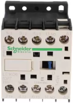 Image of Schneider Electric TeSys K LC1K 3 Pole Contactor - 6 A, 230 V ac Coil, 3NO, 2.2 kW