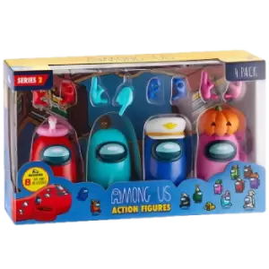 Image of Among Us S2 Action 4 Pack Figures In Box for Merchandise