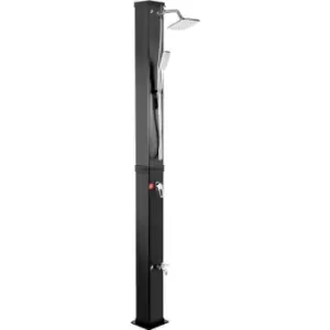 Image of Solar Heated Shower, 10.6Gal Outdoor Solar Shower, 7FT Pool Shower Temperature Adjustable, 2-Section w/360 Degree Shower Tap, Handheld Showerhead &