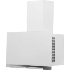 Image of Elica APLOMB-WH-60 60cm Chimney Cooker Hood - White Glass - For Ducted/Recirculating Ventilation