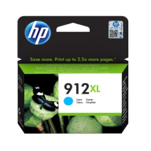 Image of HP 912XL Cyan Ink Cartridge