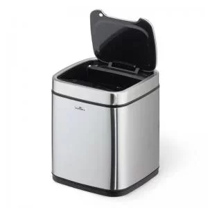 Image of Durable Sensor Bin No Touch 6 Litre Silver Pack of 1