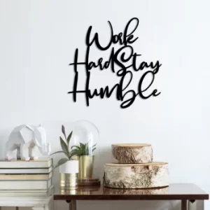 Image of Work Black Decorative Metal Wall Accessory