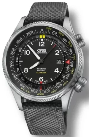 Image of Oris Watch Big Crown ProPilot Altimeter Meters Textile Grey