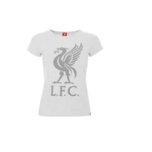 Image of Liverpool FC Liverbird T Shirt Ladies Ice Marl 10