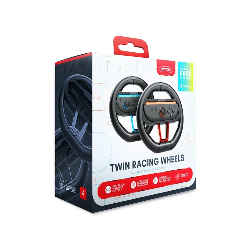 Image of Stealth STEALTH S2-RW2 Gaming Controller Black Multicolour Steering wheel Nintendo Switch 2 S2-RW2