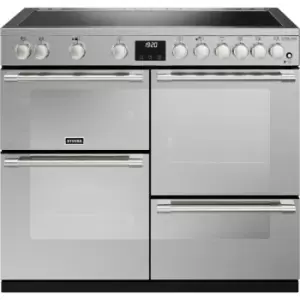 Image of Stoves Sterling Deluxe ST DX STER D1000Ei RTY SS 100cm Electric Range Cooker with Induction Hob - Stainless Steel - A Rated