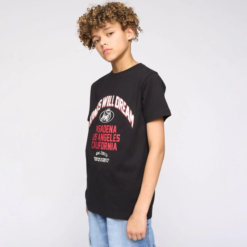 Image of Kings Will Dream Pasadena T-Shirt Black male 13-14